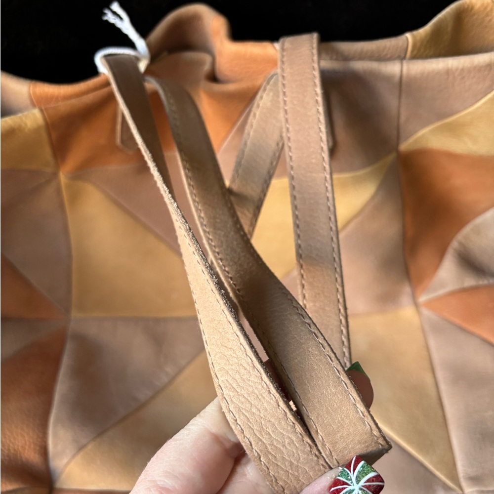 Madewell color block leather tote, NWT - Picture 3 of 10